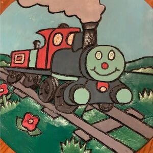 Tomas the Train Art Piece